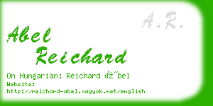 abel reichard business card